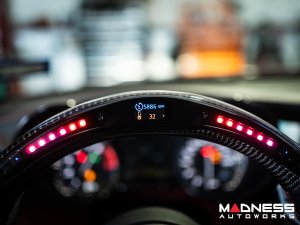 Alfa Romeo Giulia Steering Wheel - Carbon Fiber - w/ LED Functions - Perforated Leather - Non QV Models